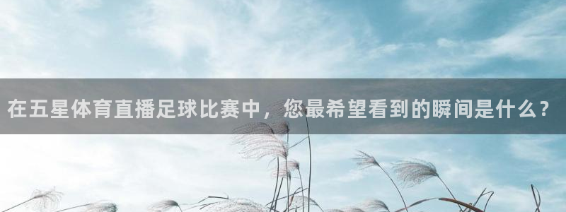在五星体育直播足球比赛中，您最希望看到的瞬间是什么？